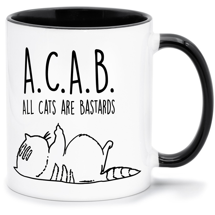 ACAB Küche & Wohnen Tassen, T-Shirts mit Katzen und Hundemotiven