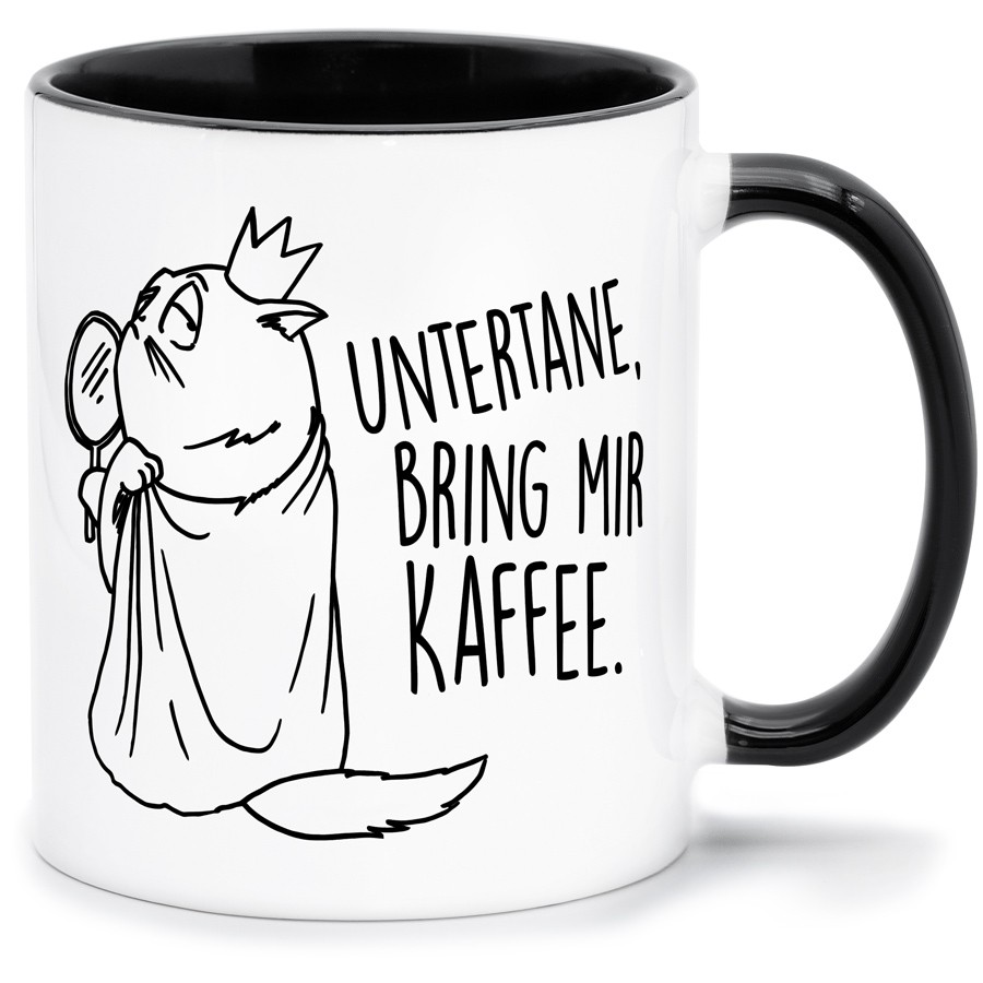 UNTERTANE BRING MIR KAFFEE Küche & Wohnen Tassen, T-Shirts mit Katzen und Hundemotiven