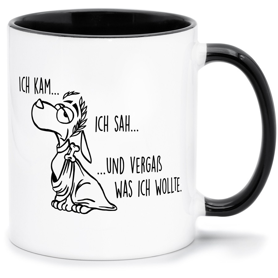 ICH KAM ICH SAH Küche & Wohnen Tassen, T-Shirts mit Katzen und Hundemotiven