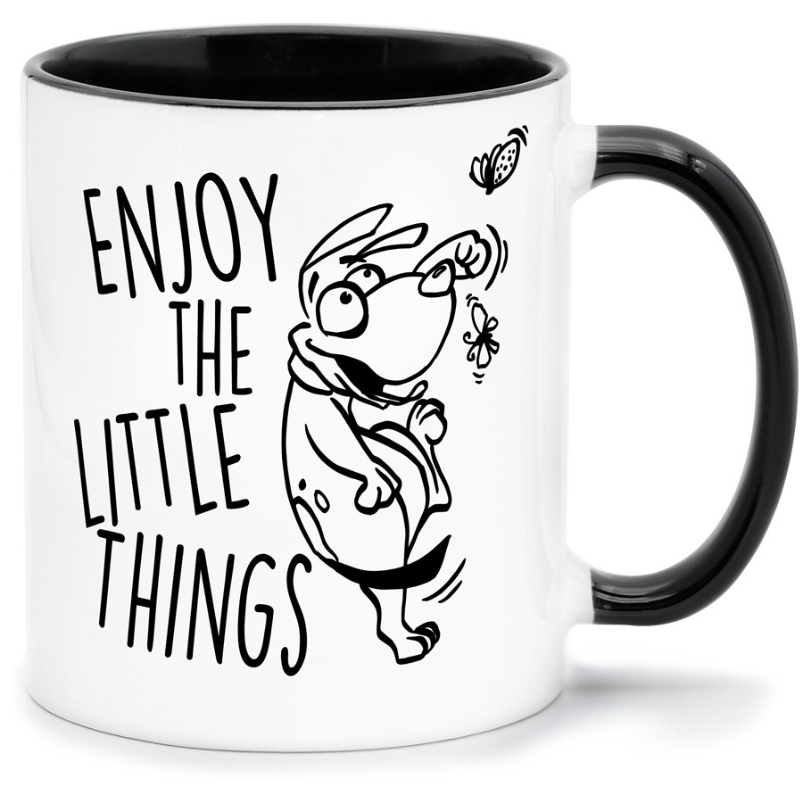 ENJOY THE LITTLE THINGS Küche & Wohnen Tassen, T-Shirts mit Katzen und Hundemotiven