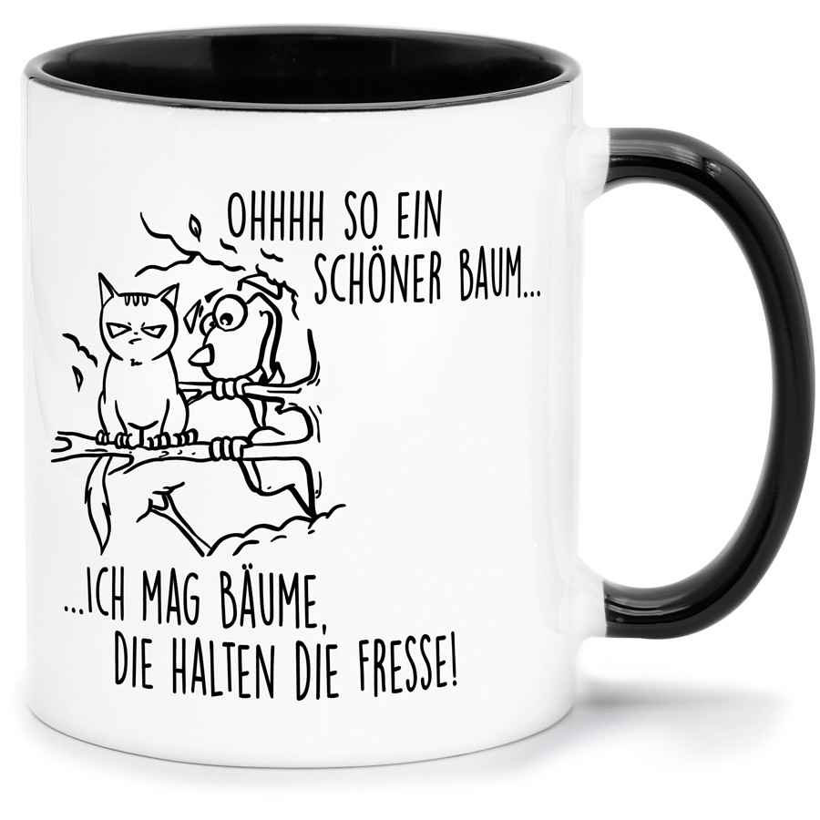 OHHHH SO EIN SCHÖNER BAUM Küche & Wohnen Tassen, T-Shirts mit Katzen und Hundemotiven